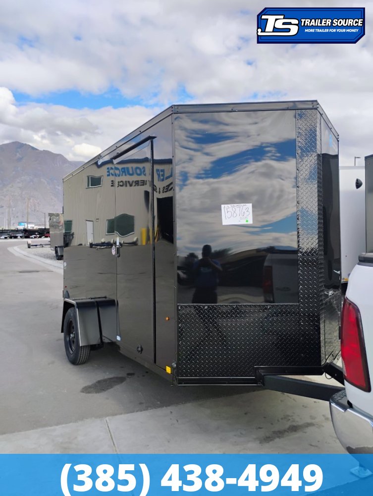 6x12 Look ST DLX Enclosed Cargo Trailer - 6'6" Interior - 3.5K GVWR - .080 PolyCor, Black Out Package