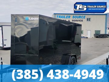 6x12 Look ST DLX Enclosed Cargo Trailer - 6'6" Interior - 3.5K GVWR - .080 PolyCor, Black Out Package