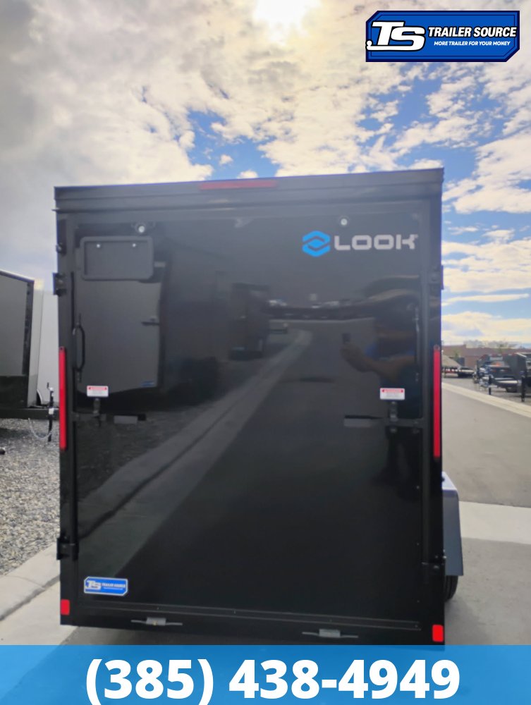 6x12 Look ST DLX Enclosed Cargo Trailer - 6'6" Interior - 3.5K GVWR - .080 PolyCor, Black Out Package