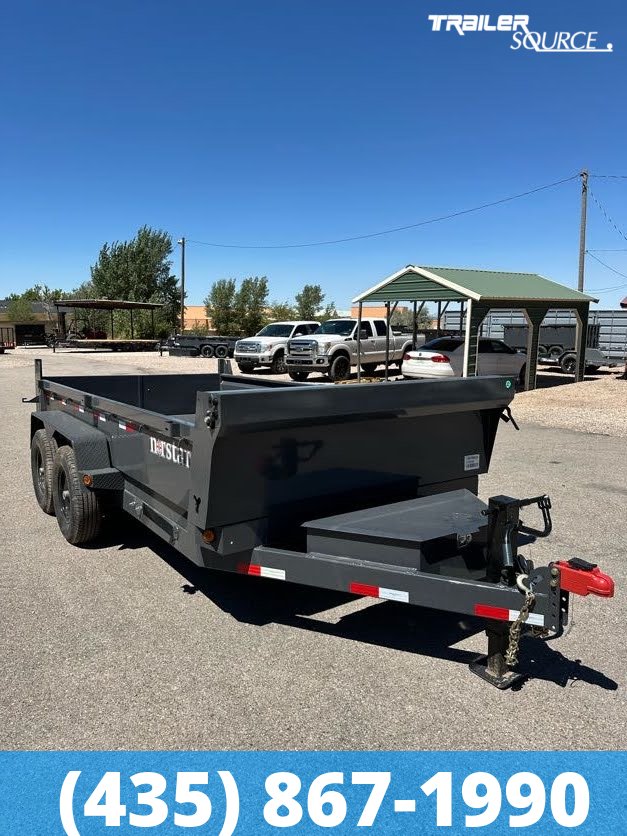 7x14 Norstar Iron Bull DCB 20" Sides 15K Dump Trailer