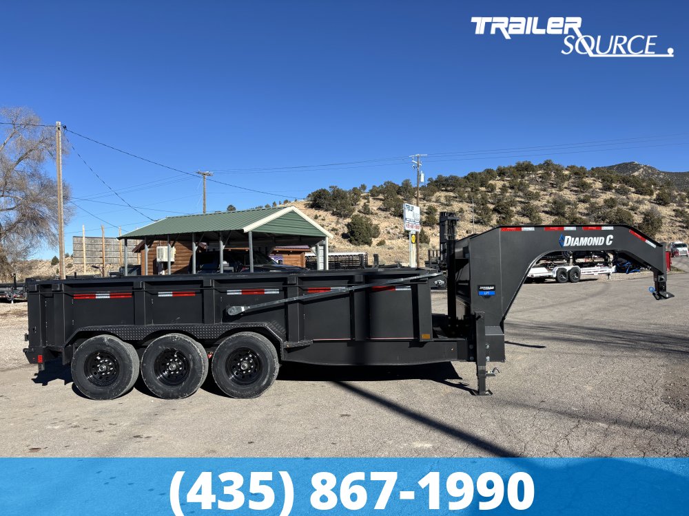 7x16 Diamond C LPT-GN 307 Gooseneck Dump