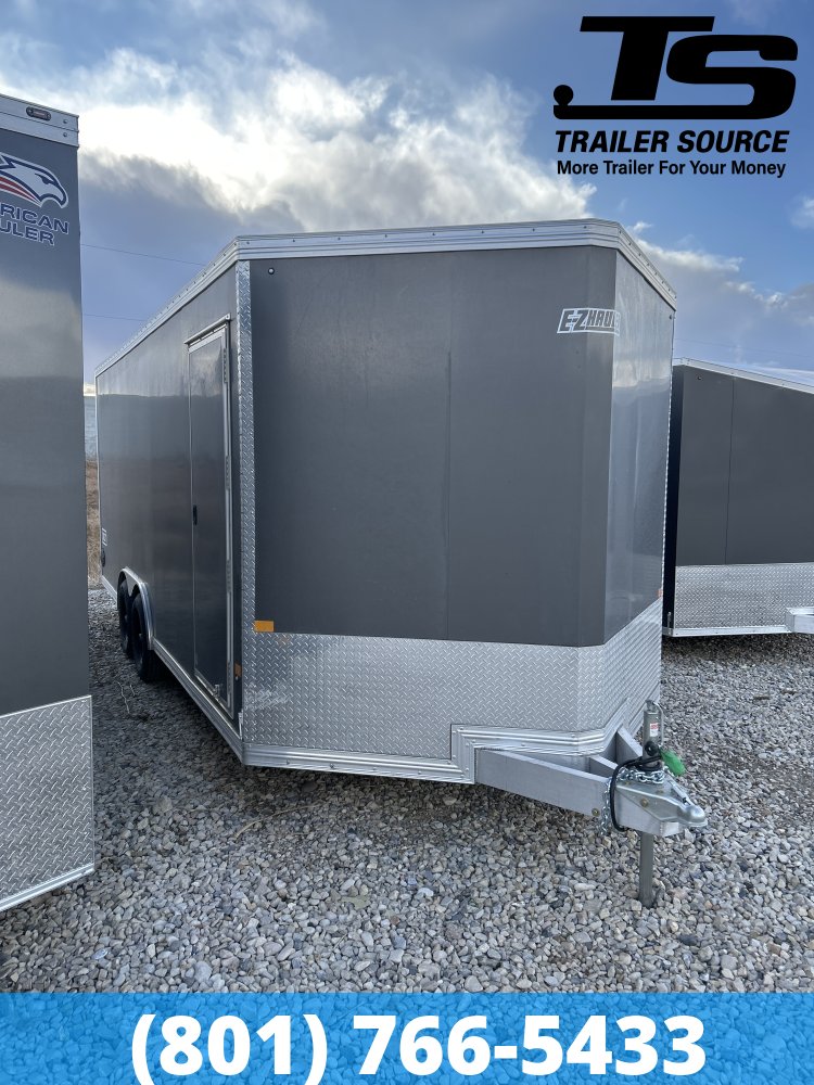 8.5x20 Alcom Aluminum EZ Hauler XLT Auto Trailer - 7'0" Interior - 10K GVWR -