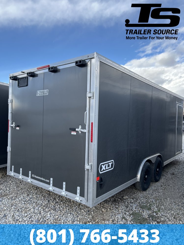 8.5x20 Alcom Aluminum EZ Hauler XLT Auto Trailer - 7'0" Interior - 10K GVWR -