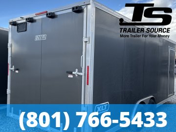 8.5x20 Alcom Aluminum EZ Hauler XLT Auto Trailer - 7'0" Interior - 10K GVWR -
