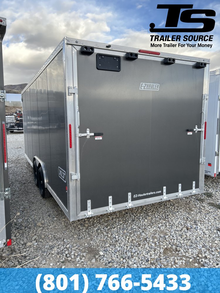 8.5x20 Alcom Aluminum EZ Hauler XLT Auto Trailer - 7'0" Interior - 10K GVWR -