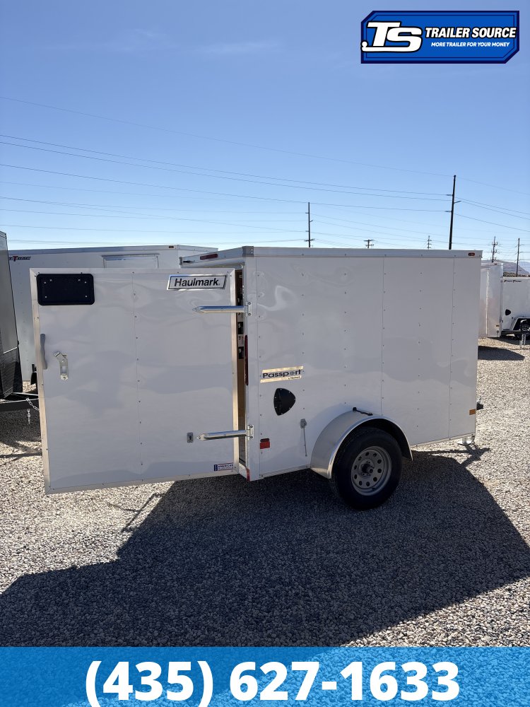 5x8 Haulmark Passport Enclosed Cargo Trailer - 5'6" Interior - 3.5K GVWR - Rear Swing Door