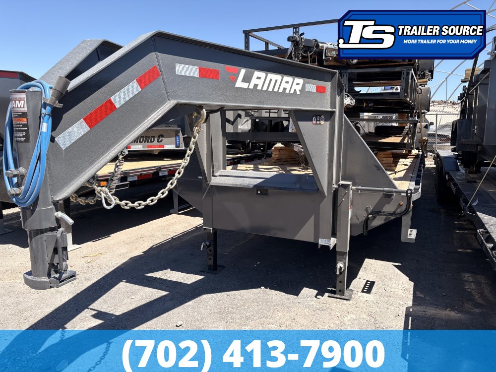 8.5x36 Lamar FD Gooseneck Equipment Max Ramps