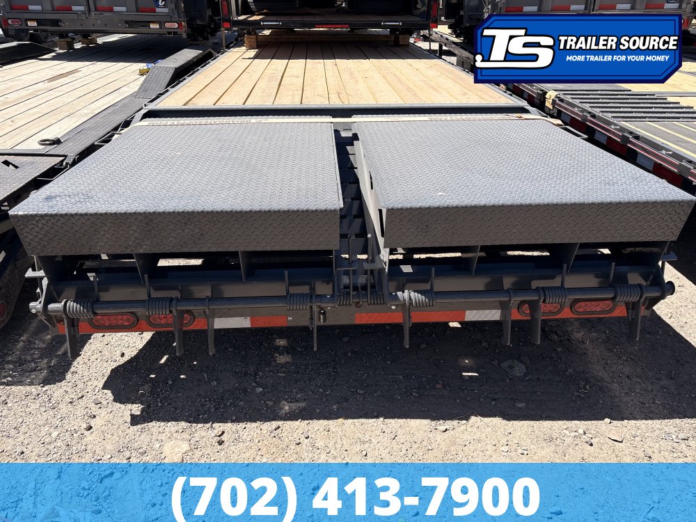 8.5x36 Lamar FD Gooseneck Equipment Trailer - 25K GVWR - Max Ramps