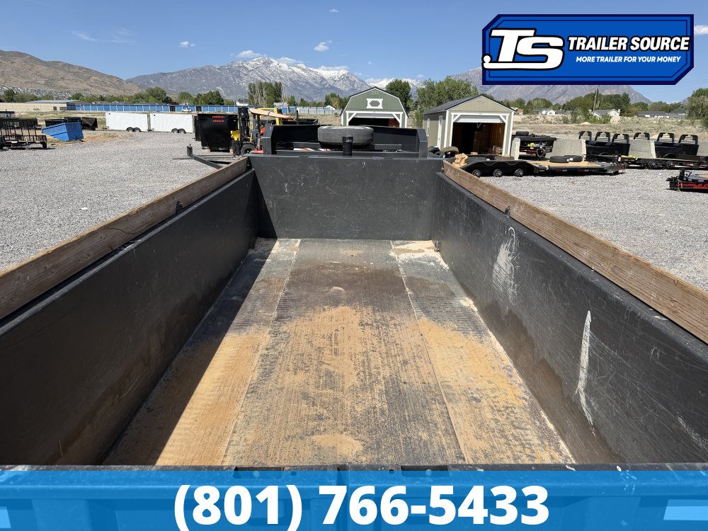 7x16 Diamond C LPT-GN 210 Dump Trailer - 20K GVWR - 7 Gauge Floor and Walls, Solar Panel, Stabilizer Jacks