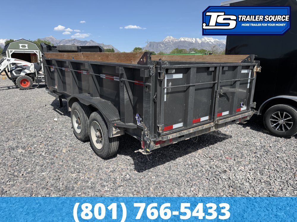 7x16 Diamond C LPT-GN 210 Dump Trailer - 20K GVWR - 7 Gauge Floor and Walls, Solar Panel, Stabilizer Jacks