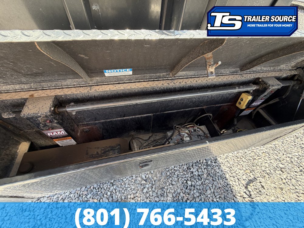7x16 Diamond C LPT-GN 210 Dump Trailer - 20K GVWR - 7 Gauge Floor and Walls, Solar Panel, Stabilizer Jacks