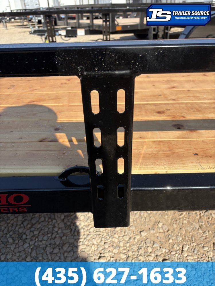 7x16 Echo EA-14-15T Utility Trailer - 7K GVWR - Tire Chocks
