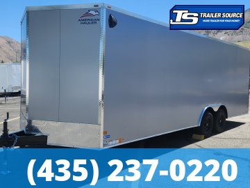 8.5x24 American Hauler Arrow Deluxe Enclosed Cargo Trailer - 7'0" Interior - 10K GVWR - .080 PolyCor, Dovetail, Ramp Door, Ramp Extension