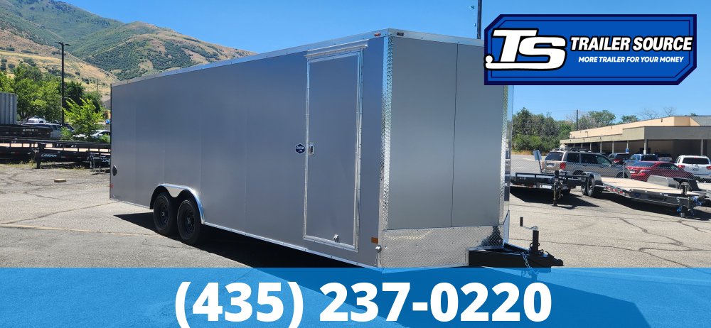 8.5x24 American Hauler Arrow Deluxe Enclosed Cargo Trailer - 7'0" Interior - 10K GVWR - .080 PolyCor, Dovetail, Ramp Door, Ramp Extension