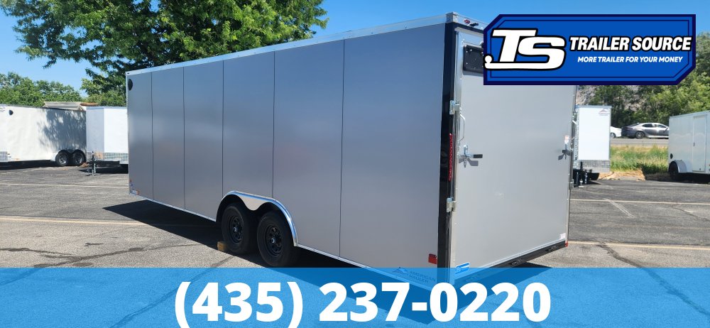 8.5x24 American Hauler Arrow Deluxe Enclosed Cargo Trailer - 7'0" Interior - 10K GVWR - .080 PolyCor, Dovetail, Ramp Door, Ramp Extension