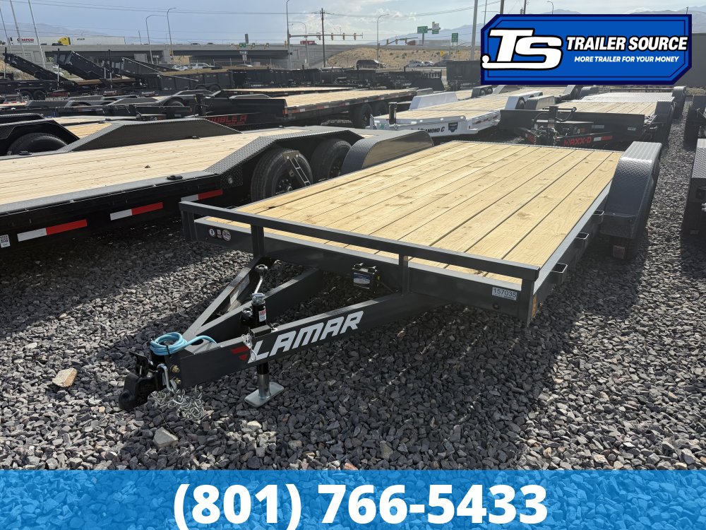 7x16 Lamar CE Flatbed Car Hauler