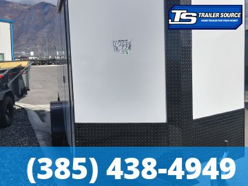 7x16 Look ST DLX Enclosed Cargo Trailer - 7'0" Interior - 7K GVWR - .080 PolyCor, Black Out Package, D-Rings, Rear Spoiler w/ Load Lights