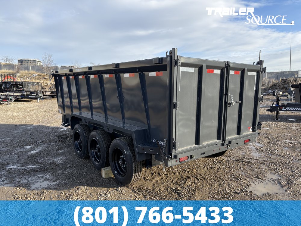 7x16 Lamar DT Telescopic 48" Sides 21K Dump Trailer