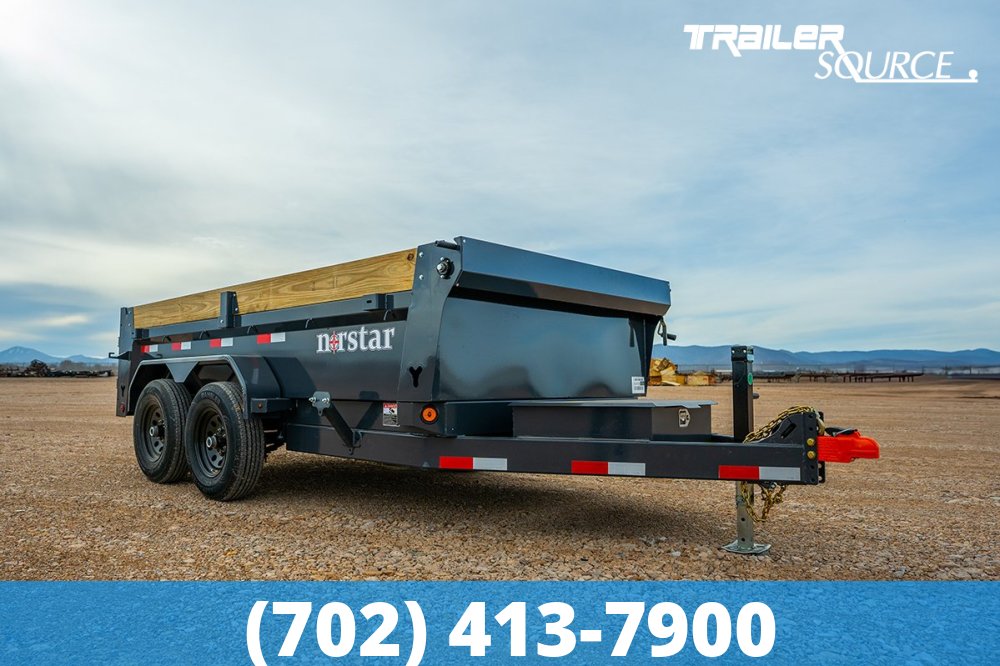 6x12 Norstar Iron Bull DCB 20" Sides 10K Dump Trailer