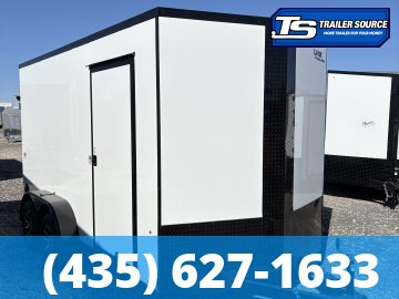 7x14 Look ST DLX Enclosed Cargo Trailer - 7'0" Interior - 7K GVWR - .080 PolyCor, Alloy Wheels, Black Out Package