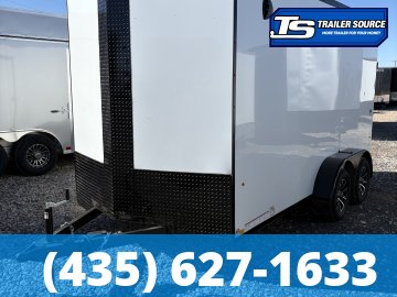 7x14 Look ST DLX Enclosed Cargo Trailer - 7'0" Interior - 7K GVWR - .080 PolyCor, Alloy Wheels, Black Out Package
