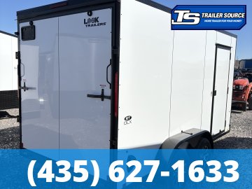 7x14 Look ST DLX Enclosed Cargo Trailer - 7'0" Interior - 7K GVWR - .080 PolyCor, Alloy Wheels, Black Out Package