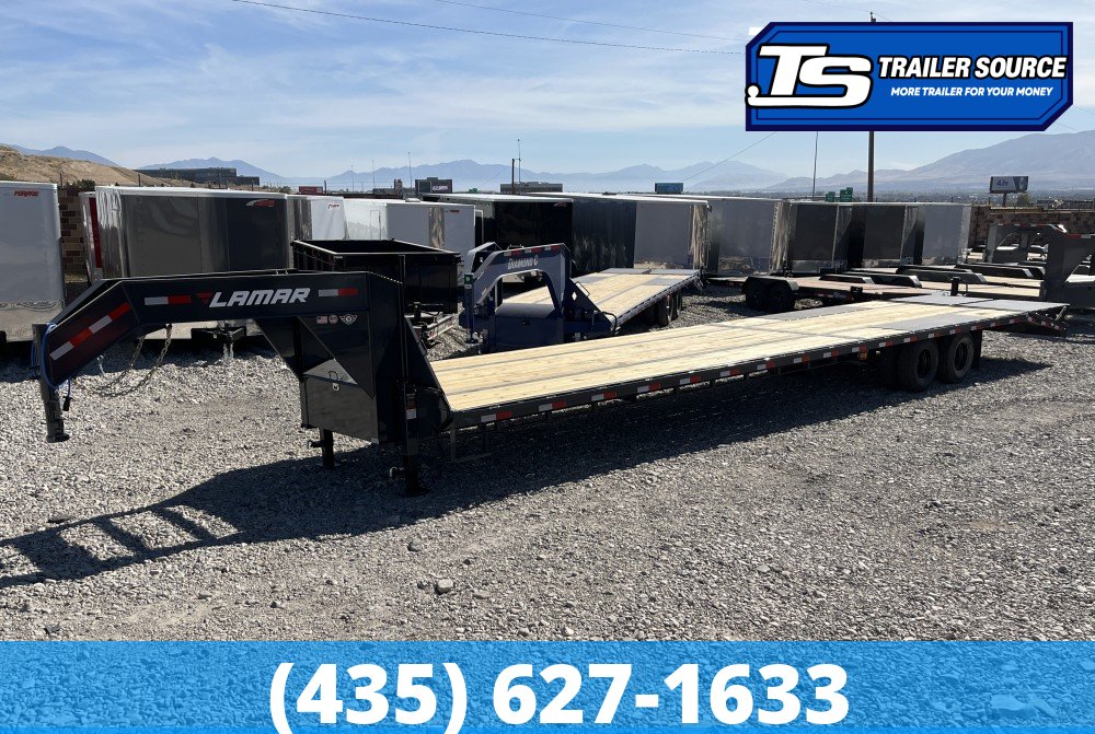 8.5x40 Lamar FD Gooseneck Equipment Max Ramps