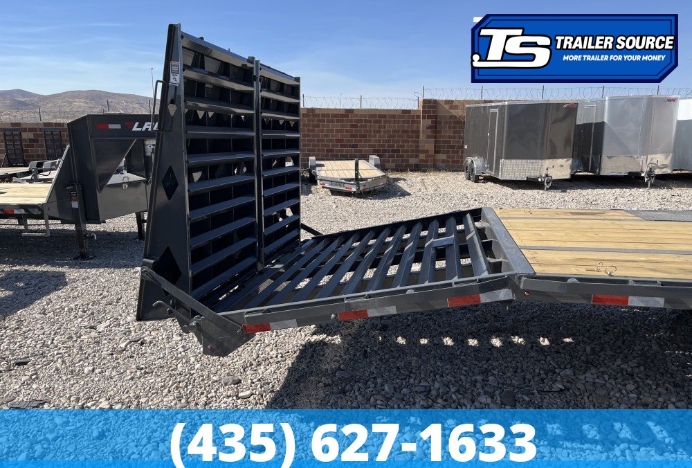 8.5x40 Lamar FD Gooseneck Equipment Trailer - 25.9K GVWR - 12k Axles, Max Ramps