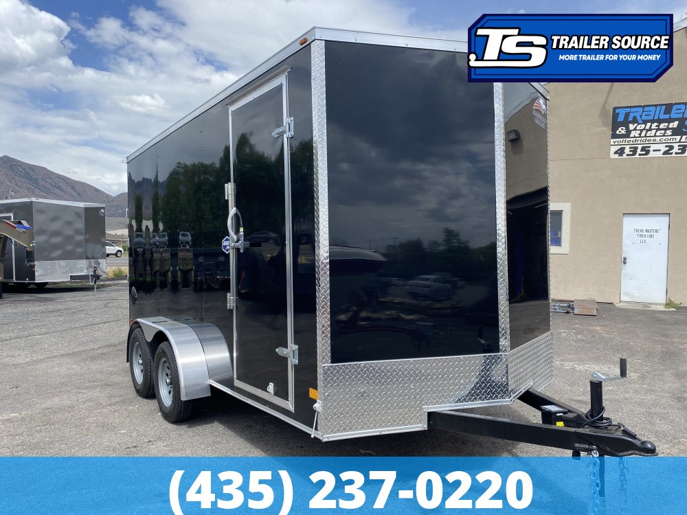 7x14 American Hauler Arrow Enclosed Cargo Trailer - 7'0" Interior - 7K GVWR - Ramp Door