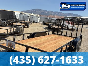 7x16 Echo EA-14-15T Utility Trailer - 7K GVWR - Tire Chocks