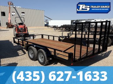 7x16 Echo EA-14-15T Utility Trailer - 7K GVWR - Tire Chocks