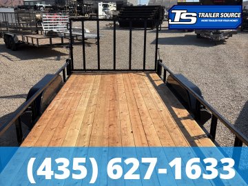 7x16 Echo EA-14-15T Utility Trailer - 7K GVWR - Tire Chocks