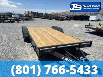 7x18 Lamar CE Flatbed Car Hauler Trailer - 7K GVWR -
