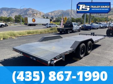 8.5x20 Lamar H6 Wide Body w/ Drive Over Fenders Equipment Trailer - 14K GVWR - Full Steel Floor