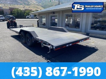 8.5x20 Lamar H6 Wide Body w/ Drive Over Fenders Equipment Trailer - 14K GVWR - Full Steel Floor