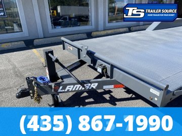 8.5x20 Lamar H6 Wide Body w/ Drive Over Fenders Equipment Trailer - 14K GVWR - Full Steel Floor