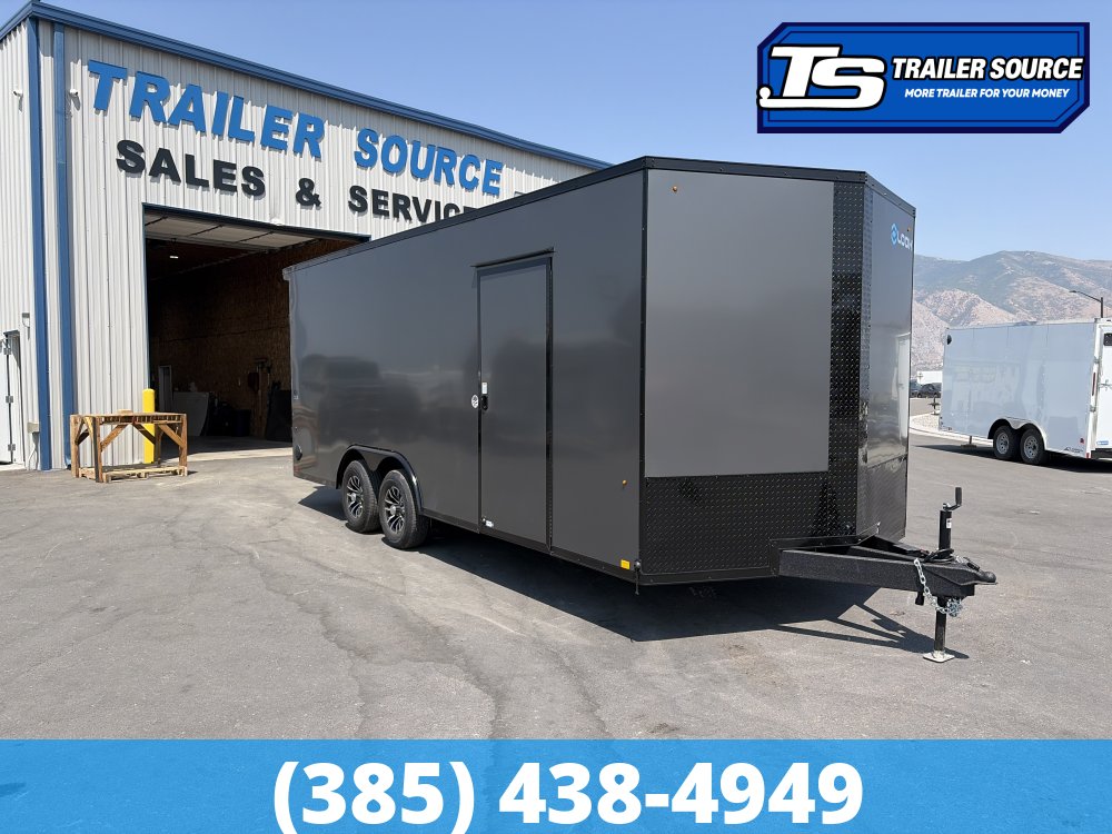 8.5x20 Look ST DLX Enclosed Cargo Trailer - 7'0" Interior - 10K GVWR - .080 PolyCor, Alloy Wheels, Black Out Package, Rear Spoiler w/ Load Lights