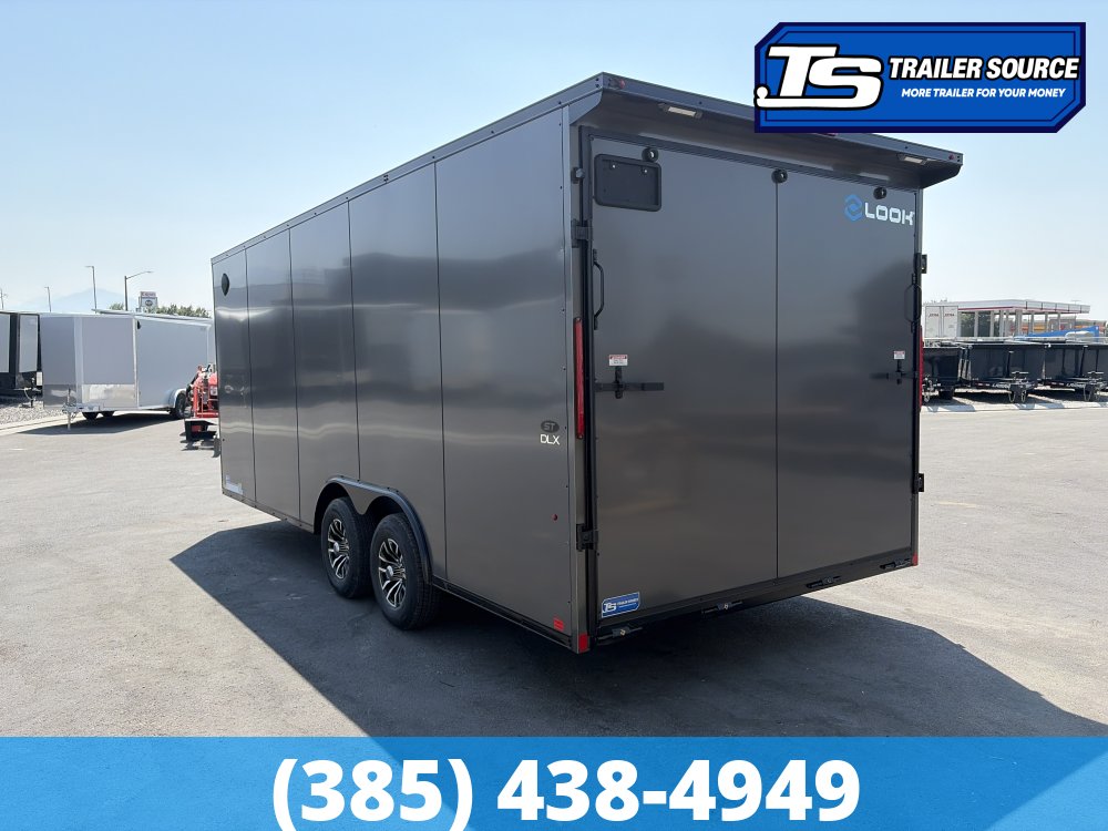 8.5x20 Look ST DLX Enclosed Cargo Trailer - 7'0" Interior - 10K GVWR - .080 PolyCor, Alloy Wheels, Black Out Package, Rear Spoiler w/ Load Lights