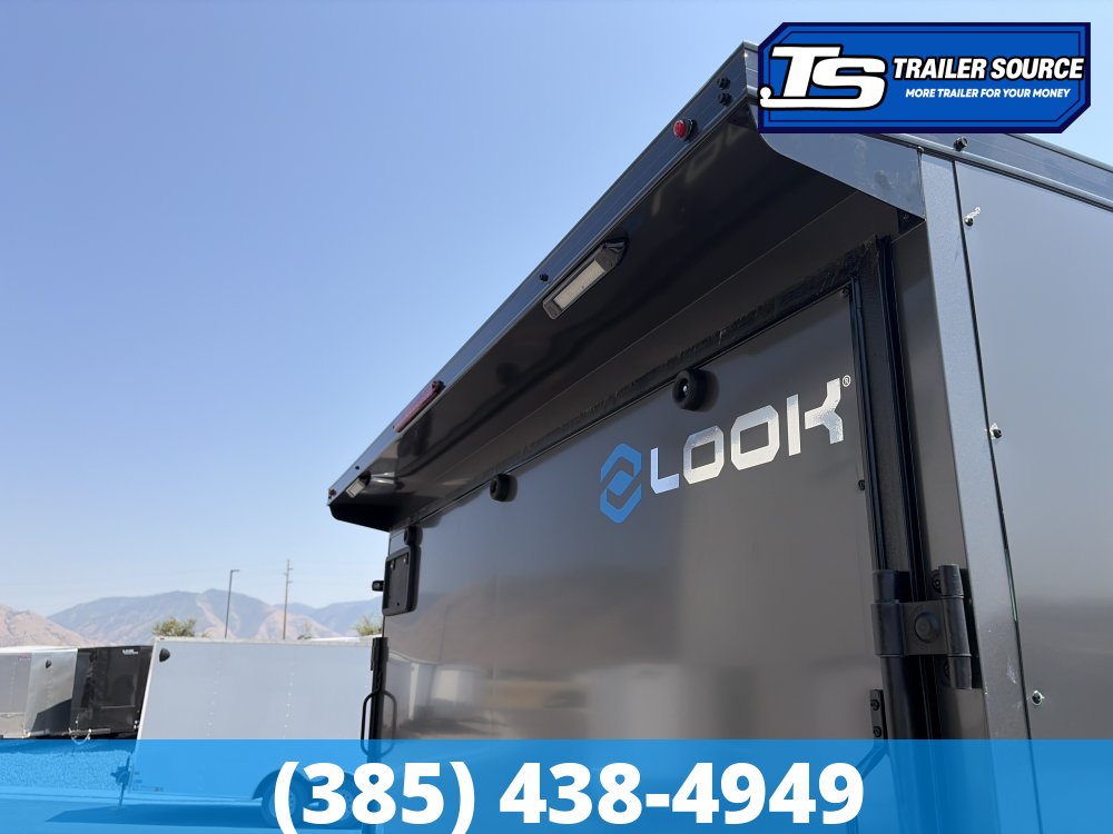 8.5x20 Look ST DLX Enclosed Cargo Trailer - 7'0" Interior - 10K GVWR - .080 PolyCor, Alloy Wheels, Black Out Package, Rear Spoiler w/ Load Lights