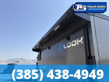 8.5x20 Look ST DLX Enclosed Cargo Trailer - 7'0" Interior - 10K GVWR - .080 PolyCor, Alloy Wheels, Black Out Package, Rear Spoiler w/ Load Lights