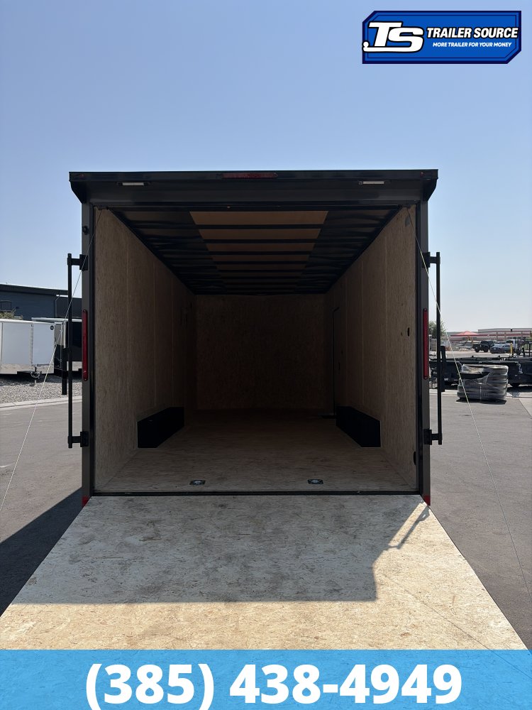 8.5x20 Look ST DLX Enclosed Cargo Trailer - 7'0" Interior - 10K GVWR - .080 PolyCor, Alloy Wheels, Black Out Package, Rear Spoiler w/ Load Lights