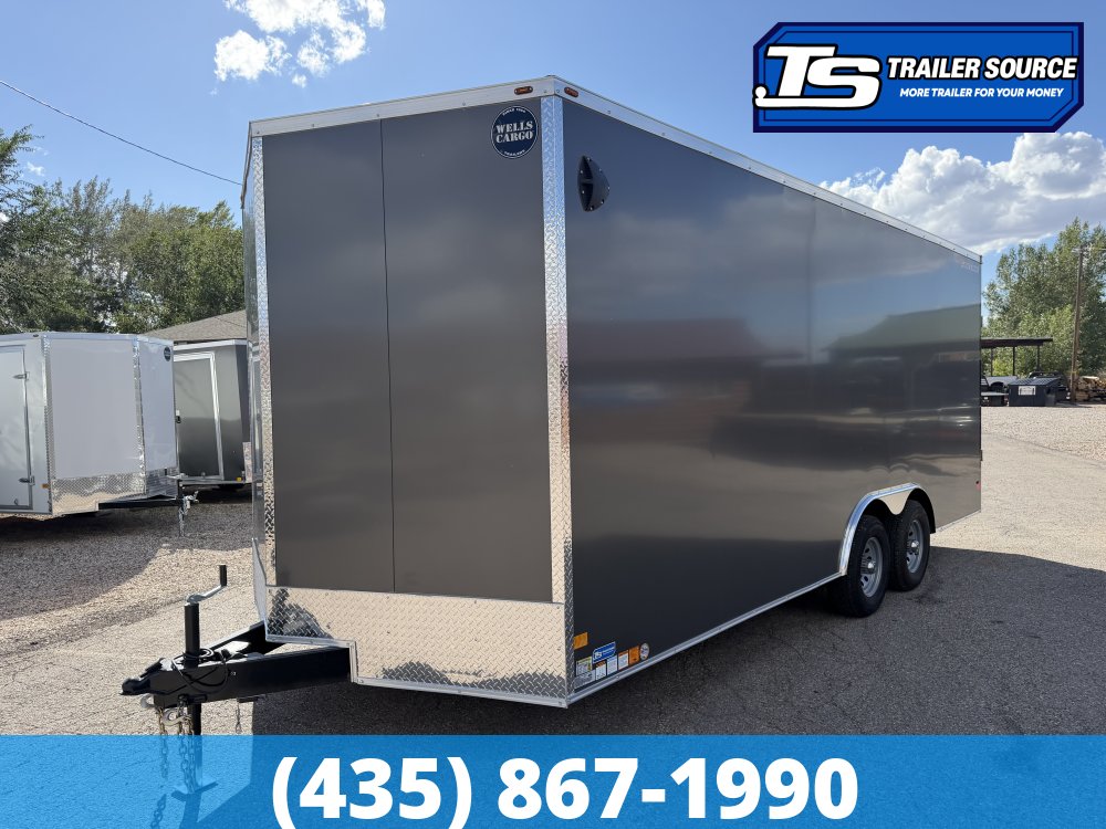 8.5x20 Wells Cargo Fast Trac Deluxe Enclosed Cargo Trailer - 7'6" Interior - 7K GVWR - .080 PolyCor, Dovetail