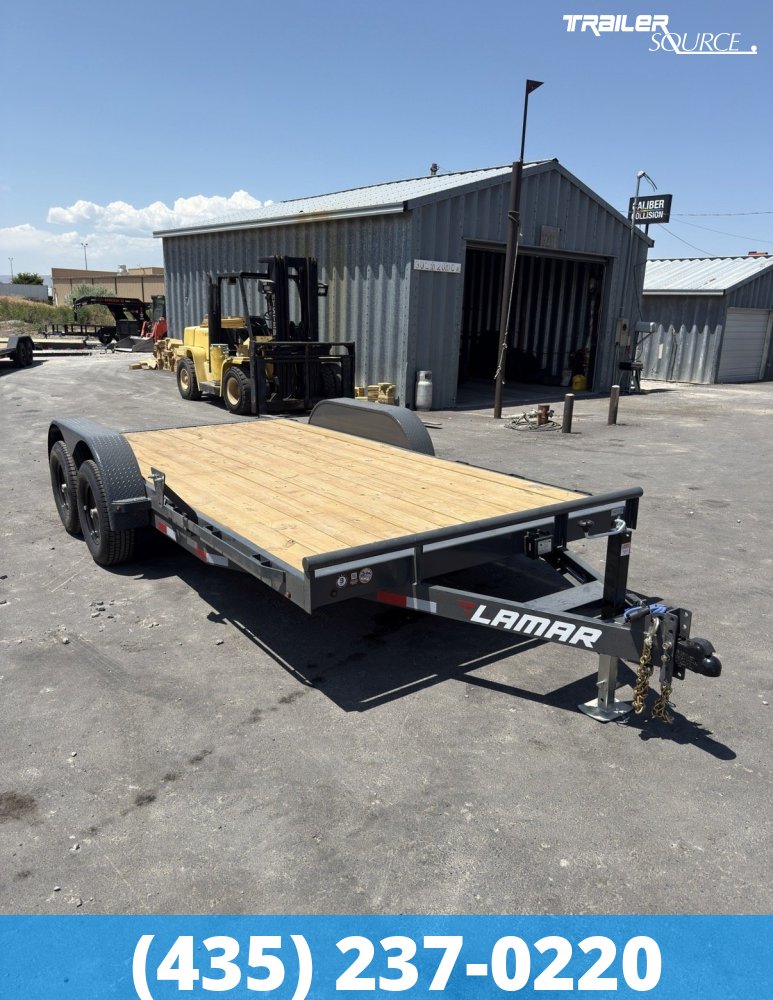 7x16 Lamar CC Flatbed Car Hauler