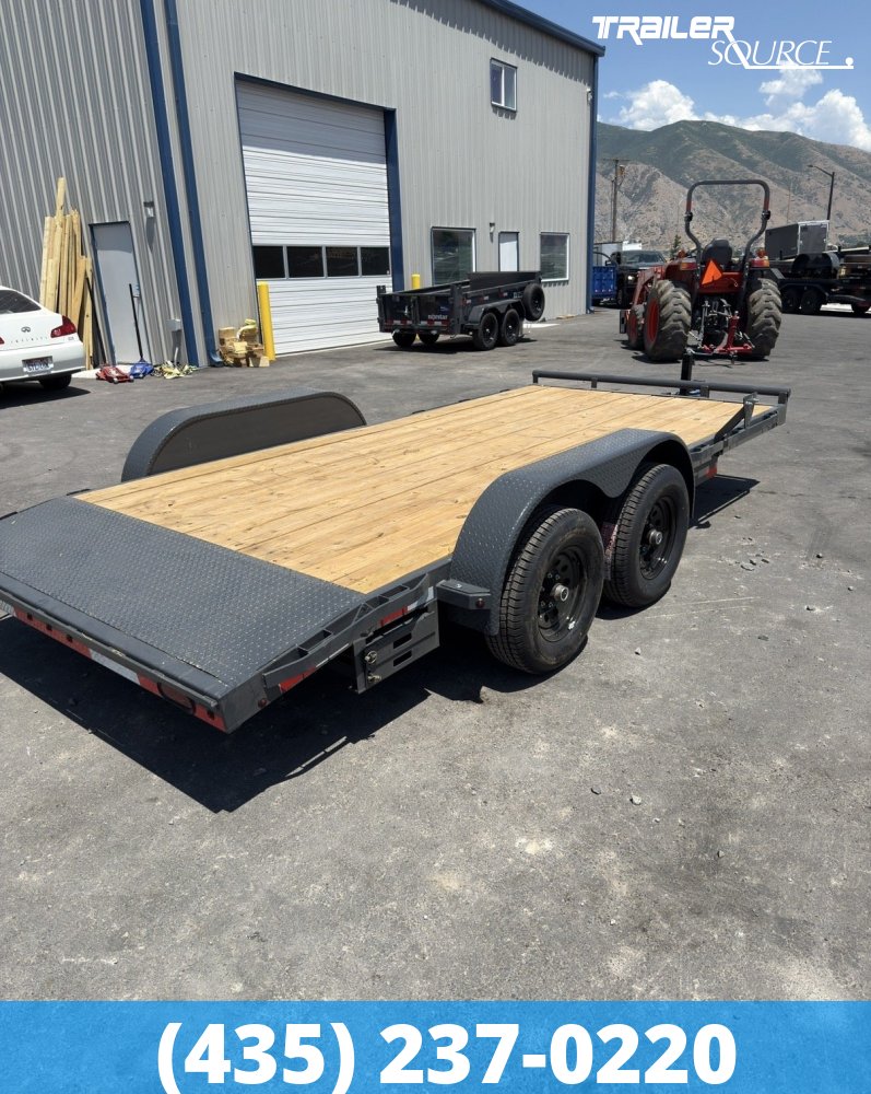 7x16 Lamar CC Flatbed Car Hauler