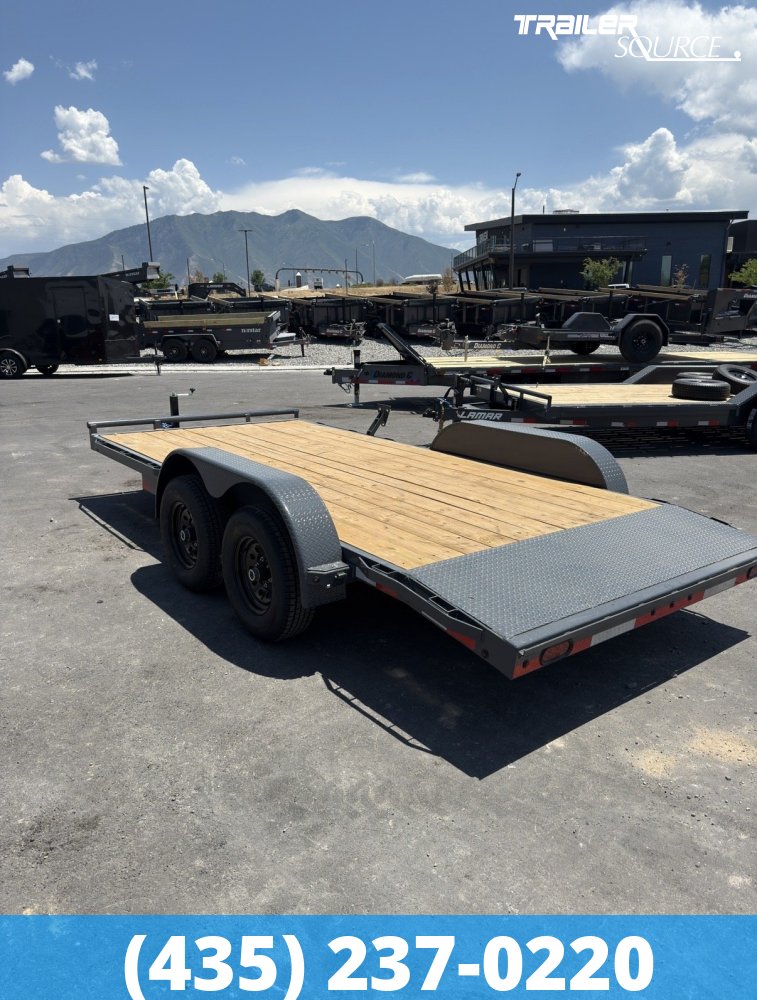 7x16 Lamar CC Flatbed Car Hauler