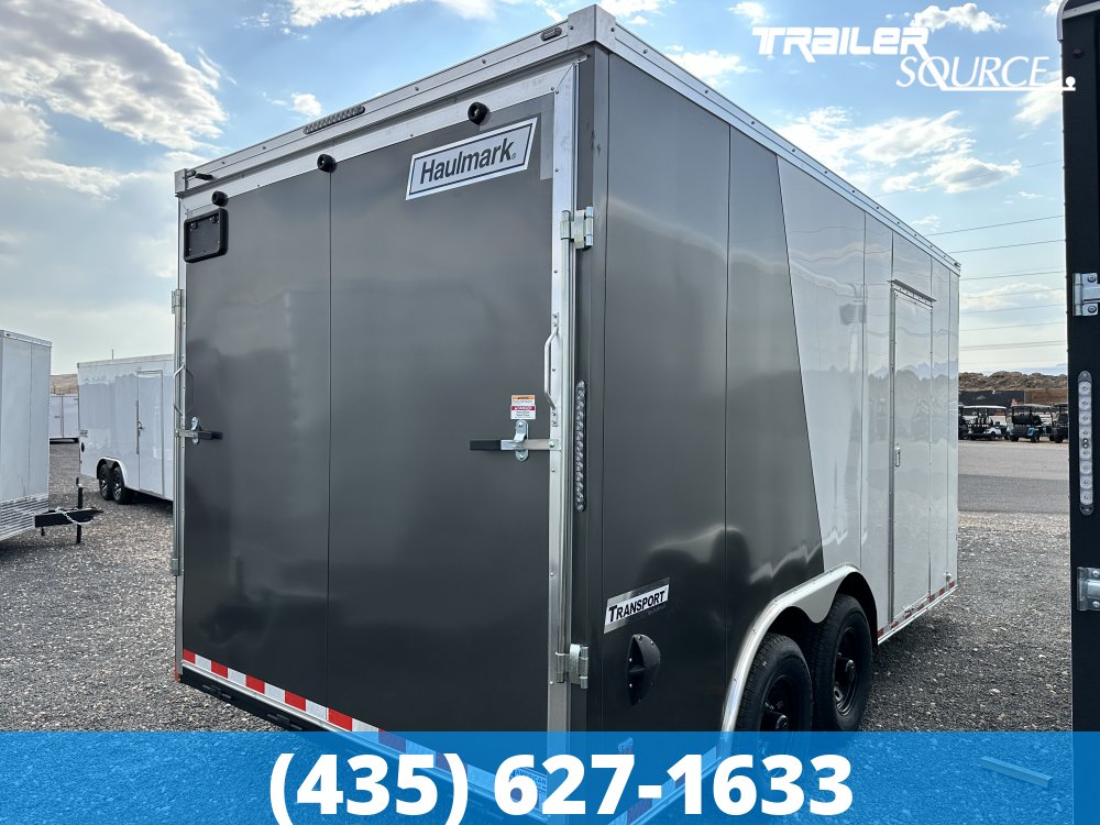 8.5x16 Haulmark Transport 7'6" Interior 12K Tandem Axle Enclosed Cargo