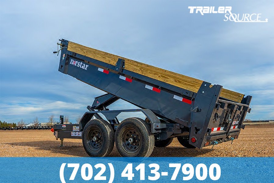 6x12 Norstar Iron Bull DCB 20" Sides 10K Dump Trailer