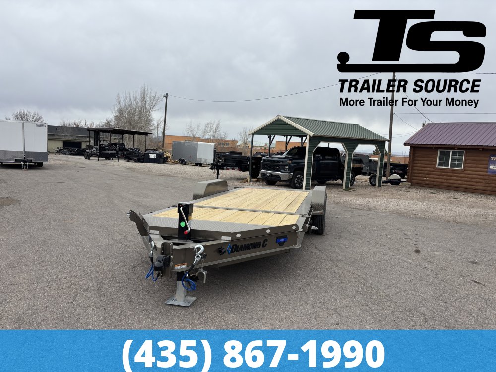 7x20 Diamond C HDT 207 Tilt Trailer - 15.5K GVWR - 14 Ply Tires