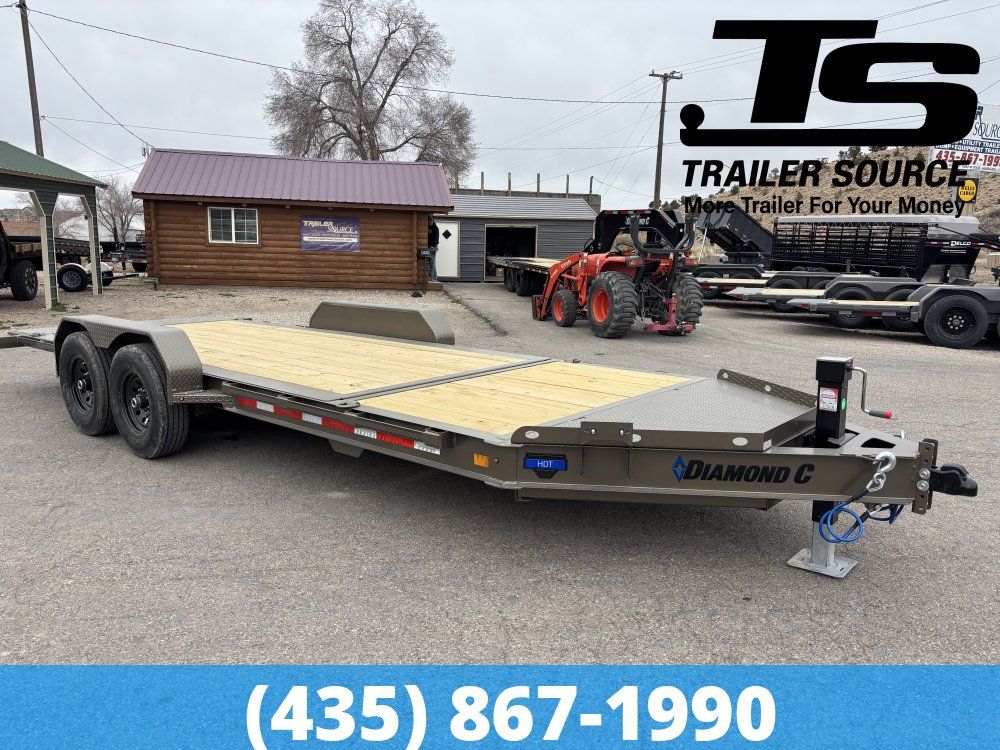 7x20 Diamond C HDT 207 Tilt Trailer - 15.5K GVWR - 14 Ply Tires