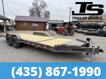 7x20 Diamond C HDT 207 Tilt Trailer - 15.5K GVWR - 14 Ply Tires